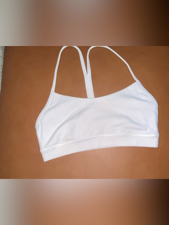 lululemon athletica Other - Like New Lululemon Flow Y Bra White Flow Y Bra Size 4